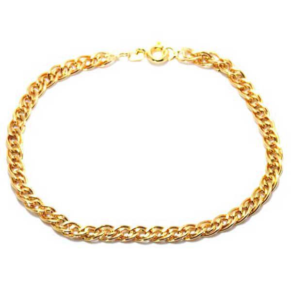 Pulseira De Ouro 18k Romana De 5,9mm Com 22cm