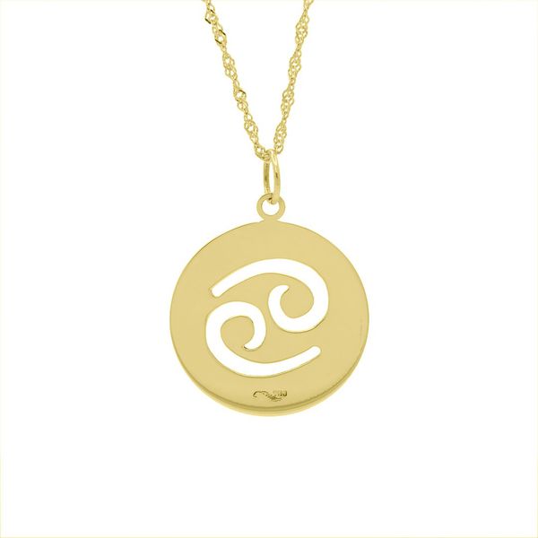 Pingente De Ouro 18k Signo Câncer