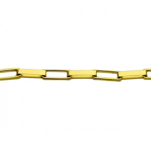 Corrente De Ouro 18k Veneziana Longa De 0,9mm Com 60cm