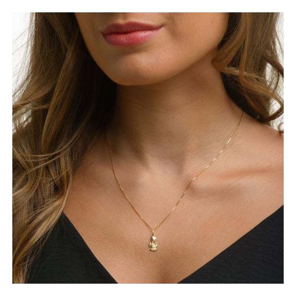 Pingente De Ouro 18k Anjinho 15mm