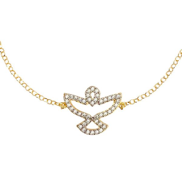 Pulseira De Ouro 18k Elo Português Espirito Santo 