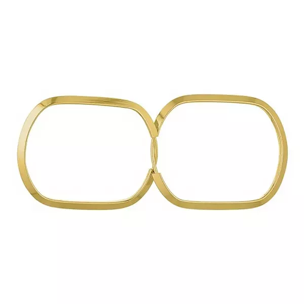 Brinco De Ouro 18k Argola Ovalada Plus G
