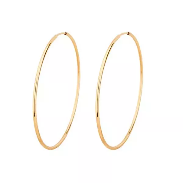 Brinco De Ouro 18k Argola De 46mm
