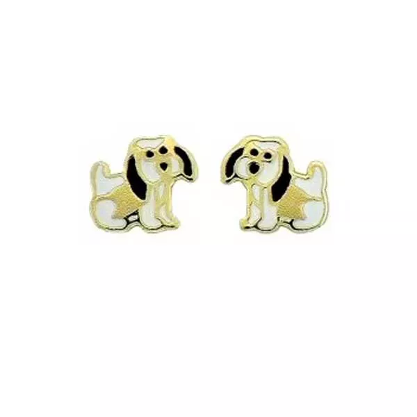Brinco De Ouro 18k Cachorrinho