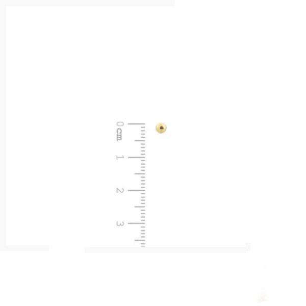 Brinco De Ouro 18k Bolinha De 2,5mm