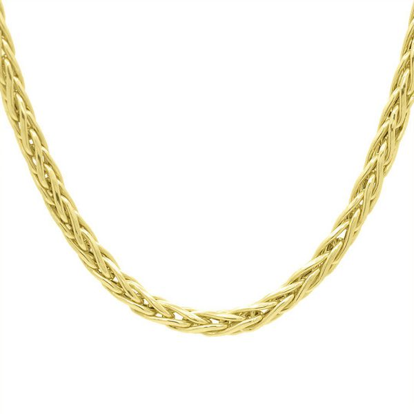 Corrente De Ouro 18k Palmeira De 2,3mm Com 50cm