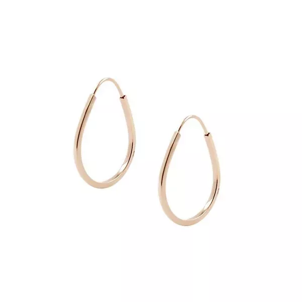 Brinco Infantil De Ouro 18k Argola Gota