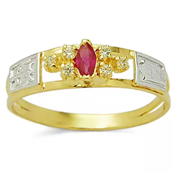 Anel De Formatura De Ouro 18k África - Feminino