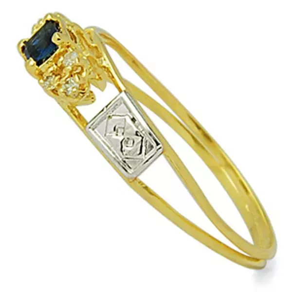 Anel De Formatura De Ouro 18k Alemanha - Feminino