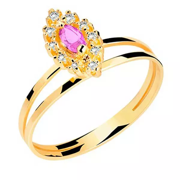 Anel De Formatura De Ouro 18k Áustria - Feminino