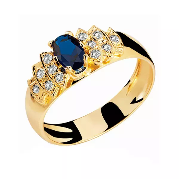 Anel De Formatura De Ouro 18k Califórnia - Feminino