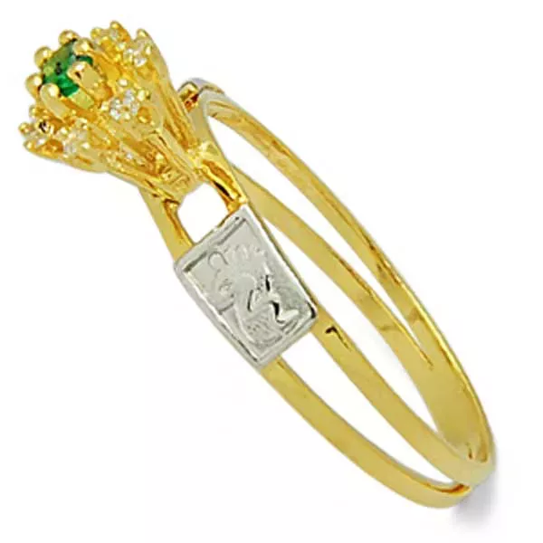 Anel De Formatura De Ouro 18k Colômbia - Feminino