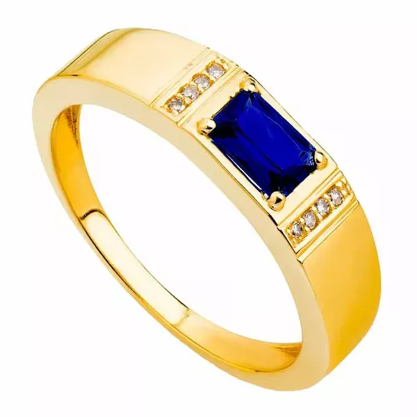 Anel De Formatura De Ouro 18k Dinamarca - Masculino