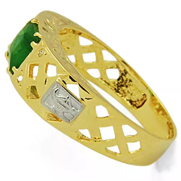 Anel De Formatura De Ouro 18k Dubai - Unissex