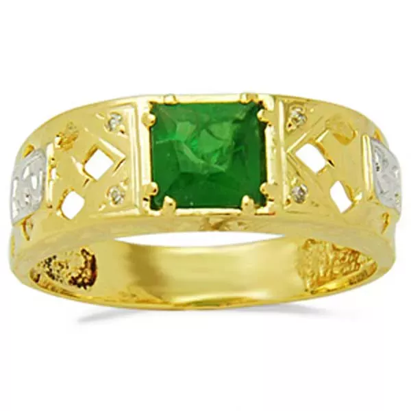 Anel De Formatura De Ouro 18k Dubai - Unissex