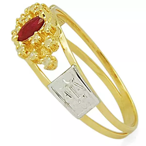 Anel De Formatura De Ouro 18k Gana - Feminino