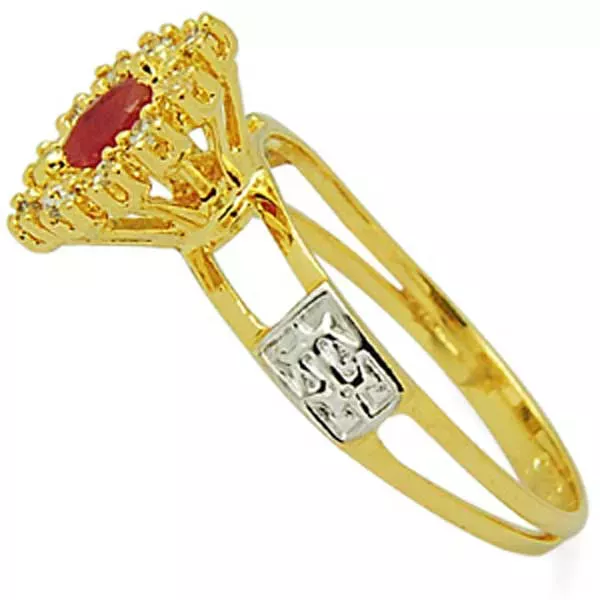 Anel De Formatura De Ouro 18k Holanda - Feminino