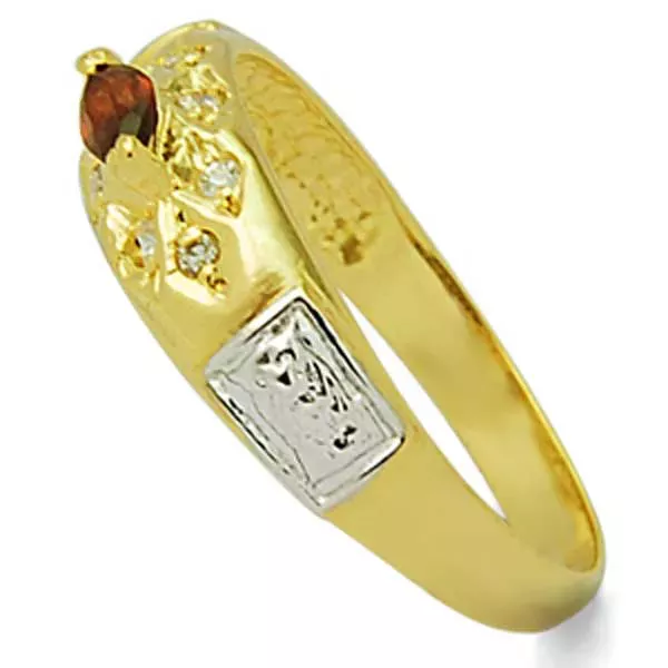 Anel De Formatura De Ouro 18k Marrocos - Feminino