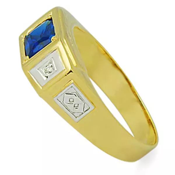 Anel De Formatura De Ouro 18k Sudão - Masculino