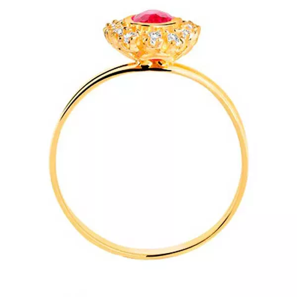 Anel De Formatura De Ouro 18k Suécia - Feminino