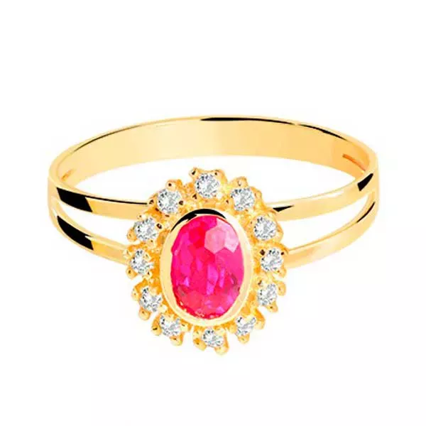 Anel De Formatura De Ouro 18k Suécia - Feminino