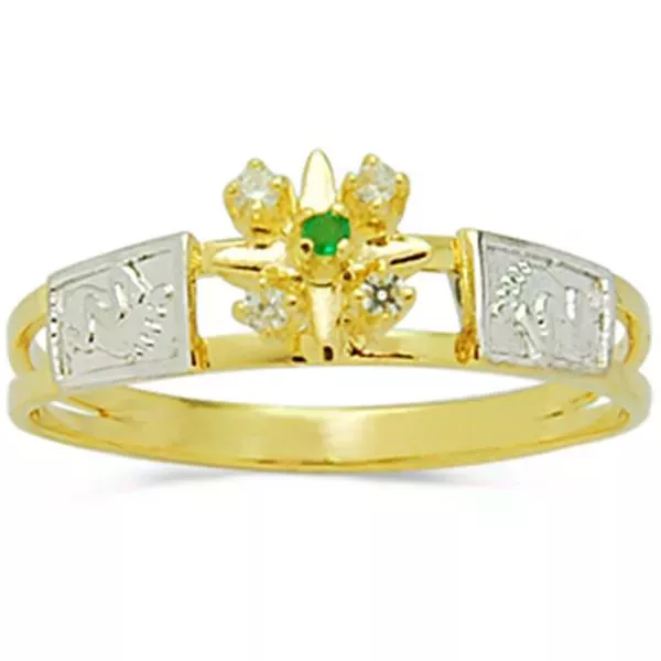 Anel De Formatura De Ouro 18k Suriname - Feminino