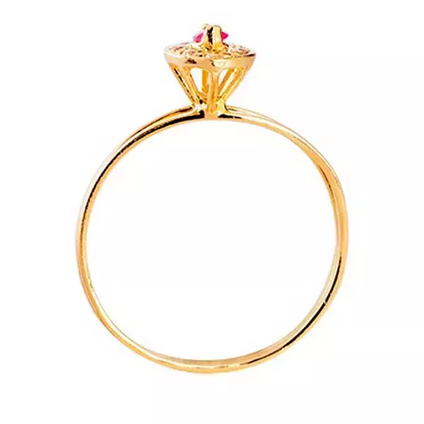 Anel De Formatura De Ouro 18k Tailândia - Feminino