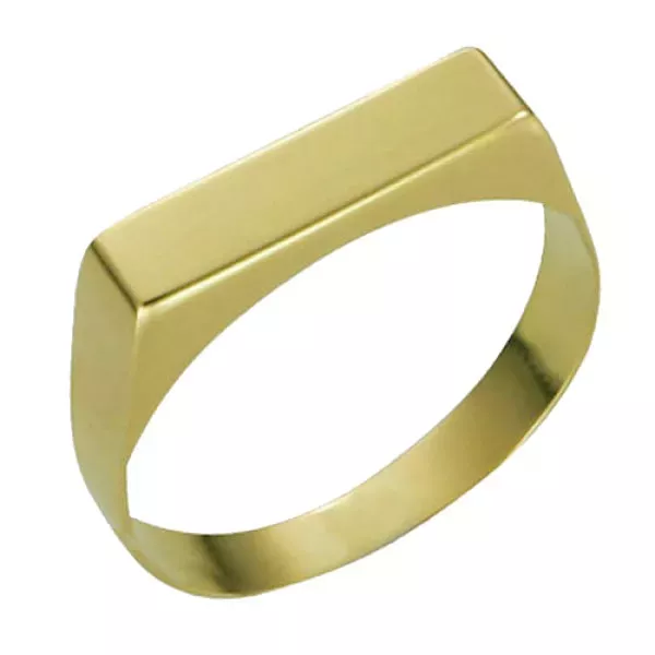 Anel De Ouro 18k Chapinha