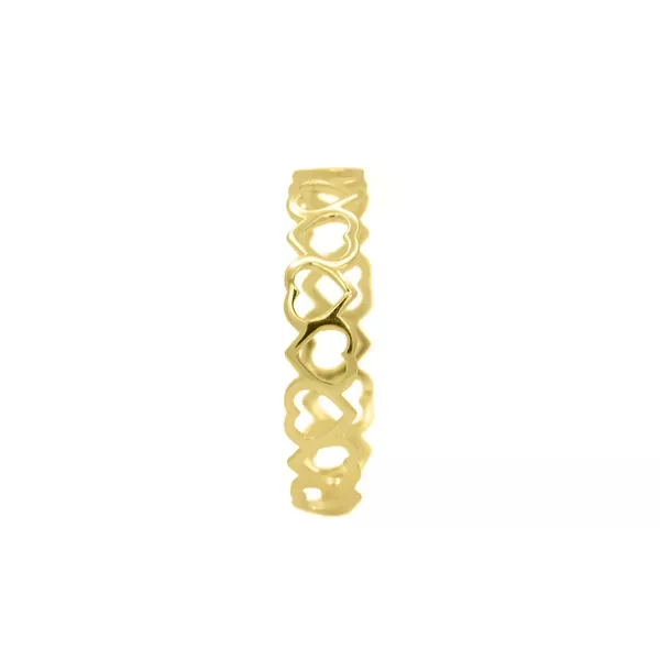Anel de Ouro 18k Cheio de Amor