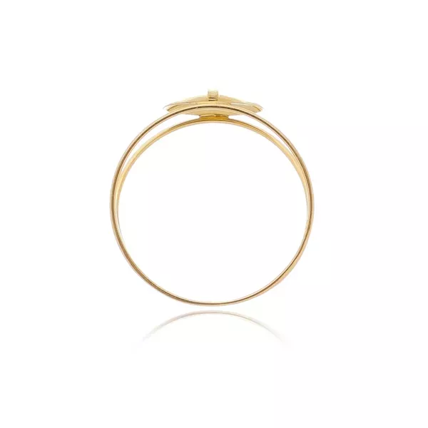 Anel De Ouro 18k Cruz