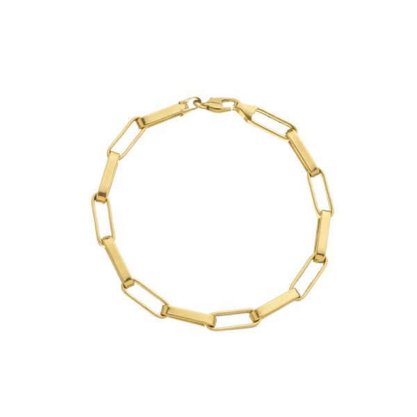 Pulseira De Ouro 18k Cartier Ovalada De 5,0mm Com 21cm