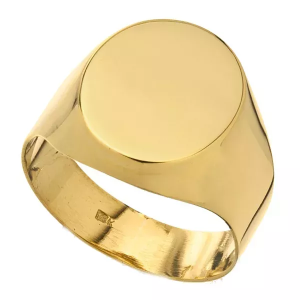 Anel De Ouro 18k Oval