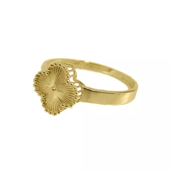 Anel de Ouro 18k Trevo 