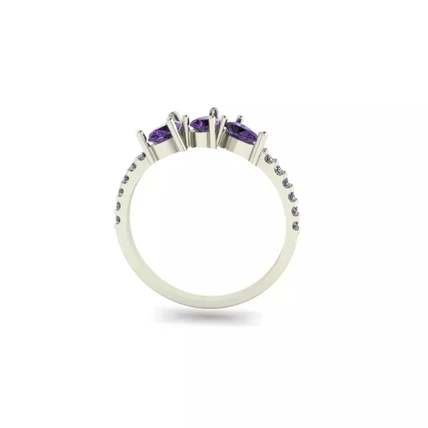 Anel Provençal Ouro Branco 18k