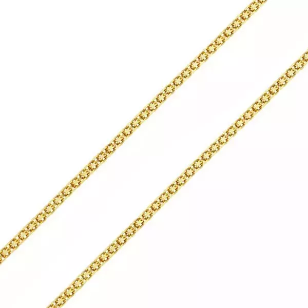 Corrente De Ouro 18k Bismarck De 2,0mm Com 45cm