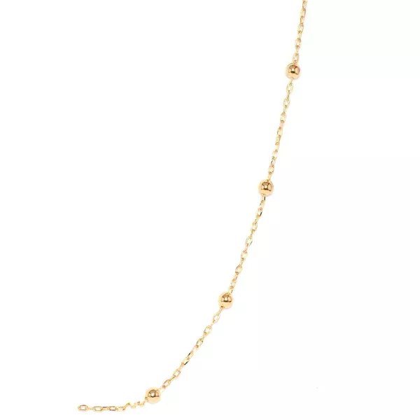 Corrente De Ouro 18k Cartie Com Bolinhas De 3mm Com 45cm