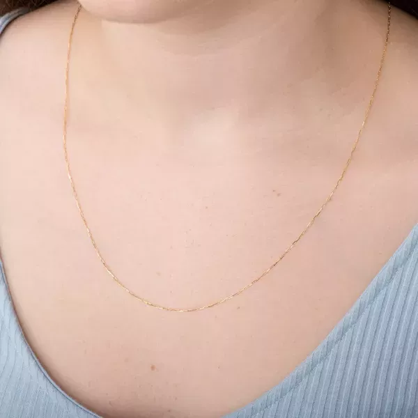 Corrente De Ouro 18k Cartie Longa De 0,9mm Com 45cm