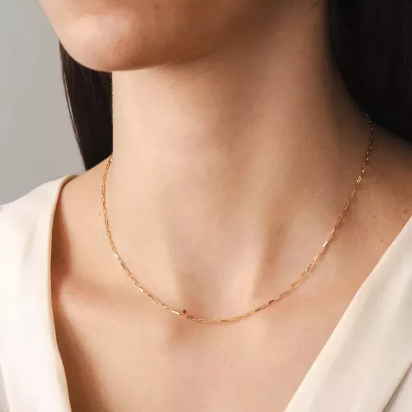 Corrente De Ouro 18k Cartie Longa De 1,1mm Com 40cm