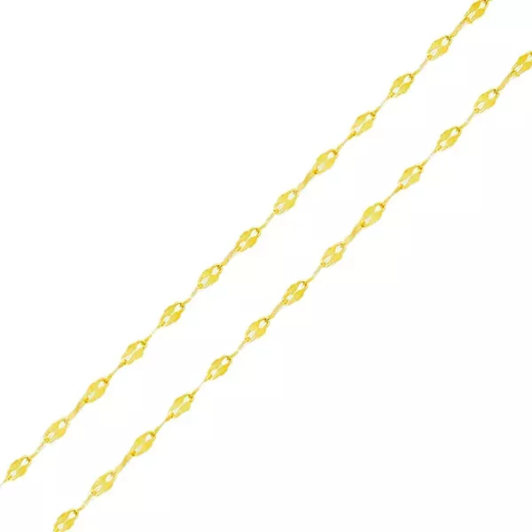 Corrente De Ouro 18k Coffee De 1,6mm Com 40cm