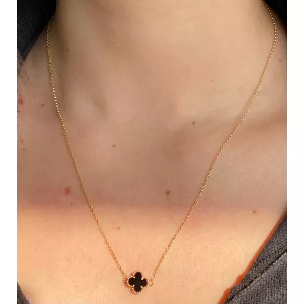 Corrente De Ouro 18k Elo Português Com Pingente Pedra Ônix