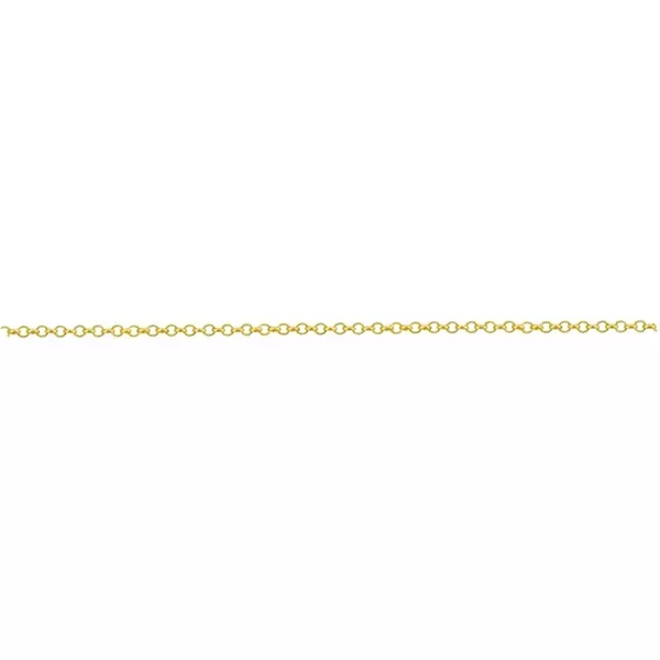 Corrente De Ouro 18k Elo Português De 1mm Com 40cm