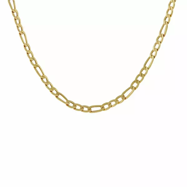 Corrente De Ouro 18k Groumet 3x1 De 3mm Com 40cm