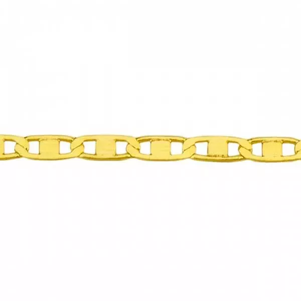 Corrente De Ouro 18k Piastrine De 1,2mm Com 50cm