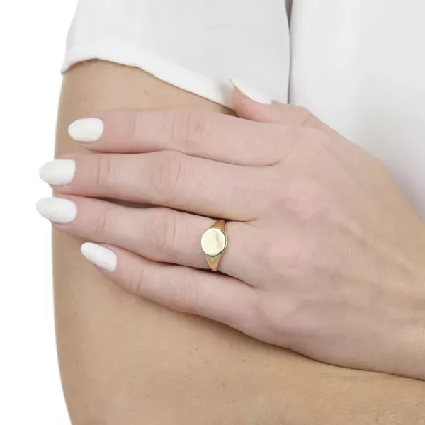Anel De Ouro 18k Signet