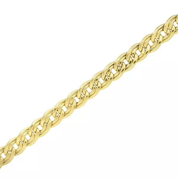 Corrente De Ouro 18k Rabo de Raposa De 0,7mm Com 50cm