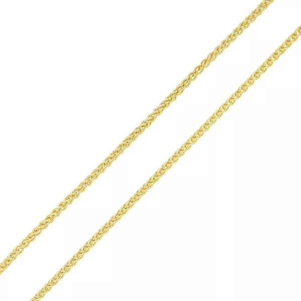 Corrente De Ouro 18k Rabo de Raposa De 0,7mm Com 60cm