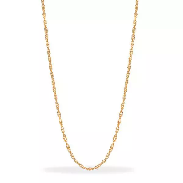 Corrente De Ouro 18k Singapura De 0,8mm Com 40cm