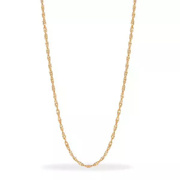 Corrente De Ouro 18k Singapura De 0,8mm Com 45cm