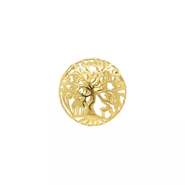 Pingente De Ouro 18k Arvore da Vida Passante