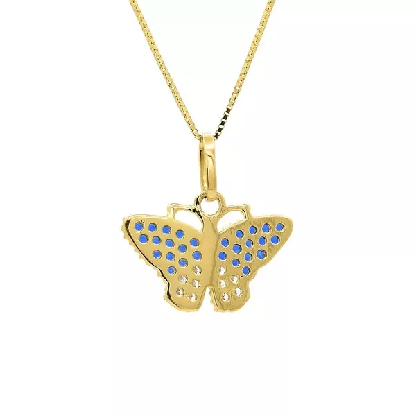 Pingente De Ouro 18k Borboleta